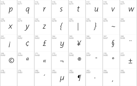 TMixExtraLight Italic