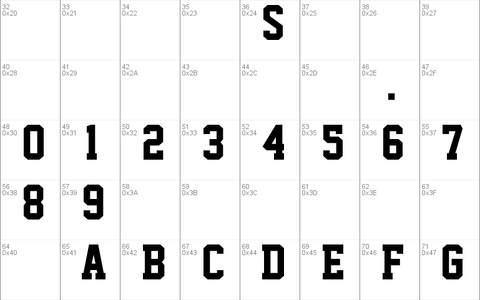 Superstar M54 font