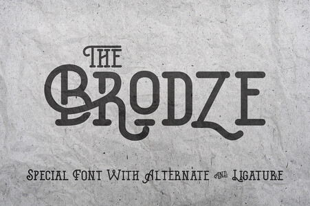 The Brodze font