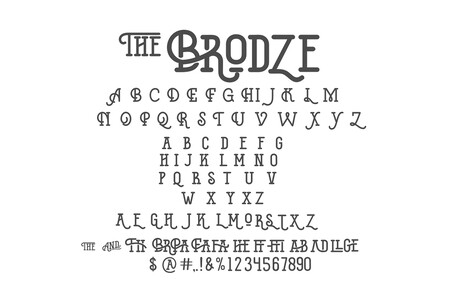 The Brodze font