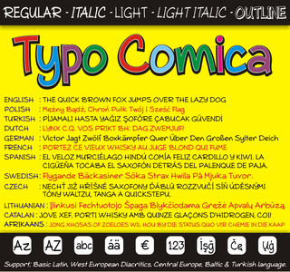 Typo Comica font