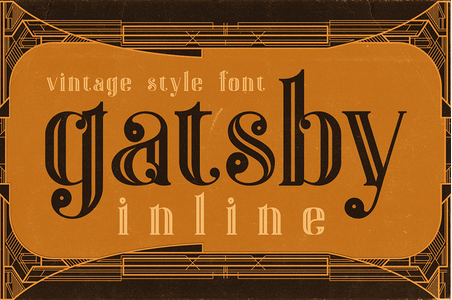 Gatsby Inline font