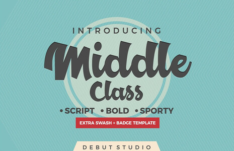 Middle Class Script font