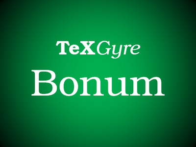 TeX Gyre Bonum font