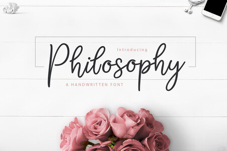 Philosophy Script font