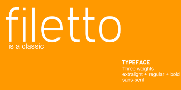 Filetto font