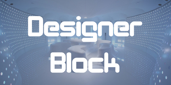 Designer Block font