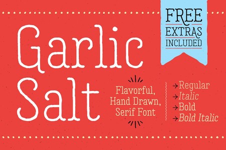Garlic Salt Extras font
