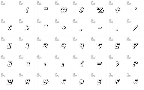 Khazad-Dum 3D Expanded Italic