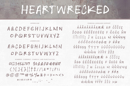 Heartwrecked font