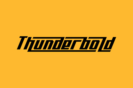Thunderbold Demo font