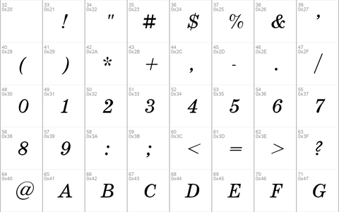 School Italic