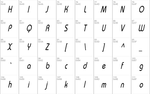 UniqueCondensed Oblique