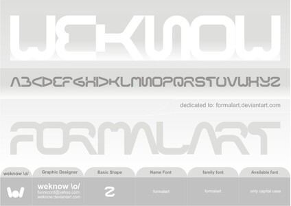 formalart font