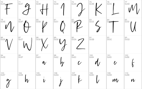 Handsel font