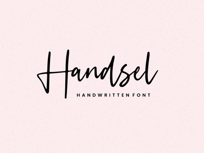 Handsel font