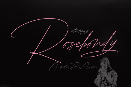 Rosebondy Demo font