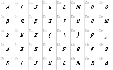 Nostromo Condensed Italic