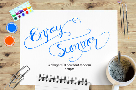 Enjoy summer font