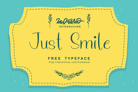 Just Smile font