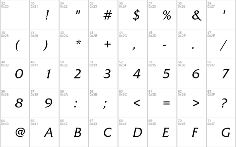 FrizQuadrataC Italic