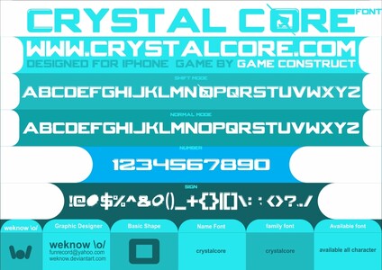 Crystal Core font