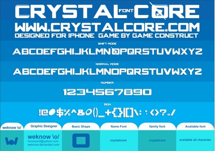 Crystal Core font