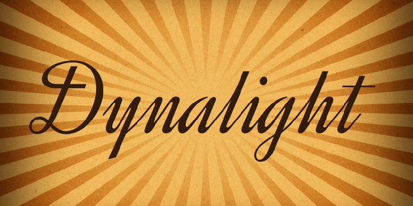 Dynalight font