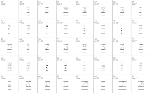 DMOBCursiveDotLine Regular