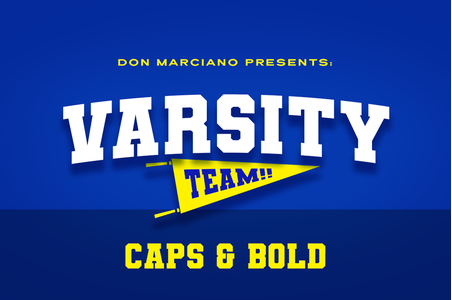 Varsity Team font