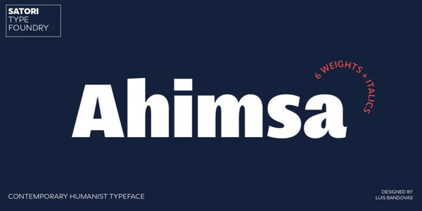 Ahimsa font