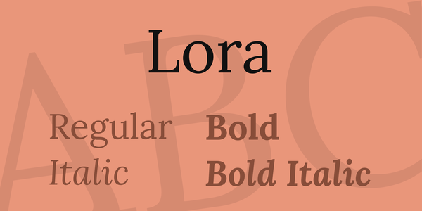 Lora font