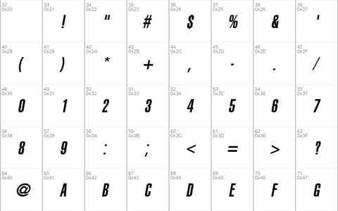 AGLettericaUltraCompressed Oblique