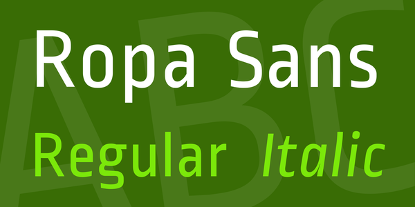 Ropa Sans font