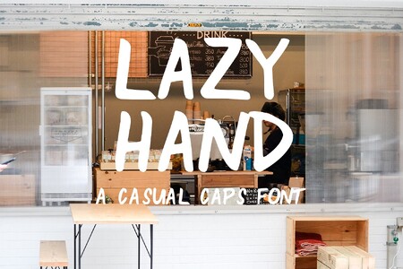 Lazy Hand font