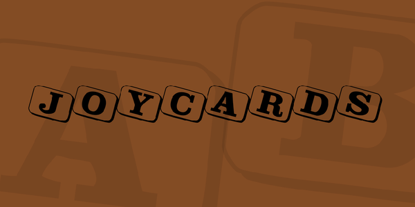 JoyCards font