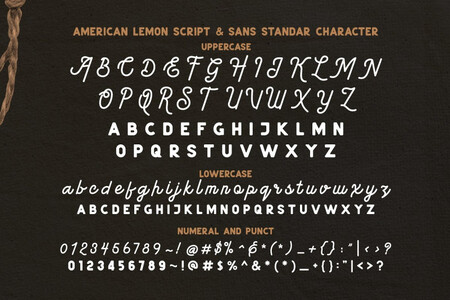 American Lemon font