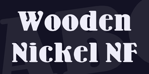 Wooden Nickel NF font