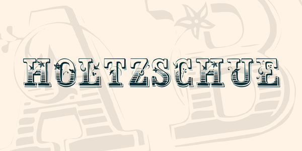 Holtzschue font