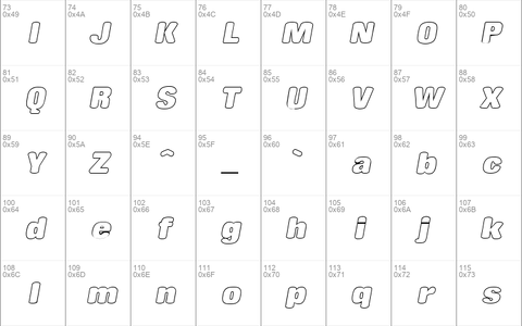 RollingOutline Italic