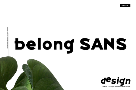 Belong Sans font