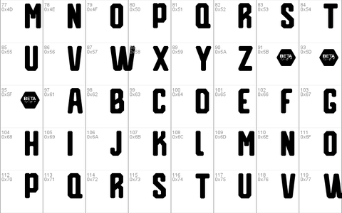 Reqnad Geometrik Beta 0.1 font