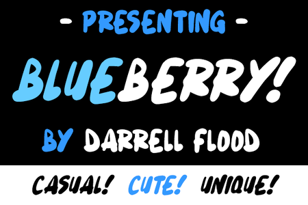 Blueberry font