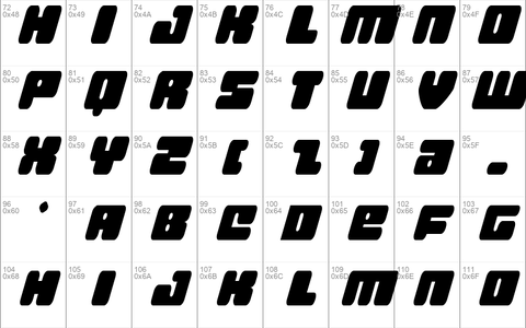 Hula Hoop Girl Condensed Ital font