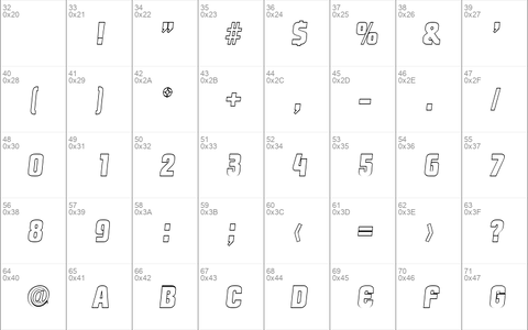 MaxBeckerOutline-ExtraBold Italic