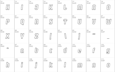 MaxBeckerOutline-ExtraBold Italic