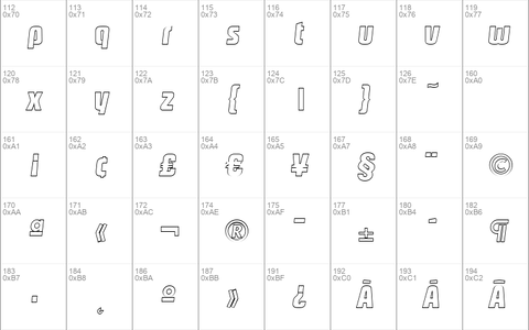 MaxBeckerOutline-ExtraBold Italic