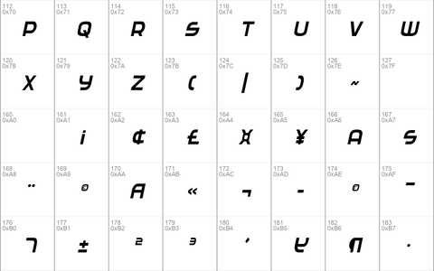 Federal Service Condensed Italic