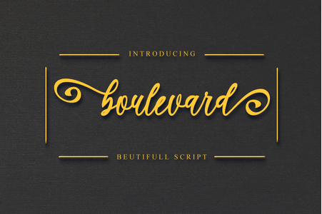 boulevard font