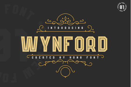 Wynford Line font